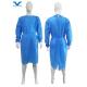 Soft Anti Static SMS/PP/PP PE Isolation Gowns Adequate Supply in Blue Logo Printing Available