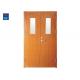60 Mins interior Exterior Exit PVC Glass Double Fire Rated Wood Door