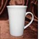 superwhite fine quality coupe shape  400ml porcelain mug /milk mug