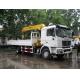 Used Shacman 4X2 Crane Truck with Hf9 Front Axle and Ventral Tipper Hydraulic Lifting