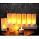 6pcs /sets ,12pcs/set Rechargeable Candle, Flamless candle with base,Yellow,Warm White,ABS Plastic