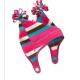 Fleece Solid Color Custom Knitting Warm Winter Peruvian Hats Woman Kids Caps
