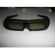 IR Universal Active Shutter 3D TV Glasses With Black Plastic Frame