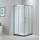 Square stainless steel shower enclosure 900*900 with two sliding doors and two fixed panels