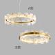 H65 Brass High Hardness Marble Effect Ceiling Light High End Pendant Lights 15m2 To 25m2