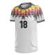 Sublimation Print Football Player Shirt Custom Logo Body L67cm Short Sleeve Polo