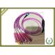 MPO to LC Fiber Cable Multimode Fiber Optic Patch Cord (OM1) 12 Core Fibers Type A 1 to 1 wiring OFNR Riser Rated for Q