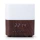 Wood Color 300ml Bluetooth Speaker Aroma Diffuser With Clock