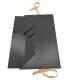 Customized Black Collapsible Gift Box With Ribbon
