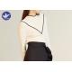 Stand Collar Fake V Neck Womens Knit Pullover Sweater Contrast Color Edge Top