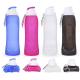 Collapsible Water Bottle, Foldable Water Bottle for Travel & Collapsable Water Bottle with Clip for Backpack, Portable