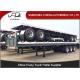 13m Steel Lock Flatbed Container Trailer For Steel Pump / Container Transportation