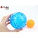 Flasing Floats Bright TPR Bouncy Pet Toys Light Up Dog Ball Orange / Blue