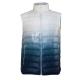 Graduated Color Lightweight Down Puffer Vest mens Poly urethane