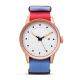 Quartz Stainless Steel Watch Water Resistant Nylon Strap Watches For Women