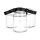 30ml-300ml Glass Child Resistant Jars Glass Flower Packing Containers Plastic Wood Lids