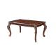 French Paint Rectangular Marble Wood Dining Table