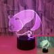 New hot selling LED Panda 3D night lights Colorful touch visual stereo lights Illusion gift table lamp