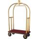 8 Puff Hotel Luggage Trolleys Hotel Luggage Cart Brass Stainless Steel