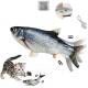 Plush Grass Carp Catnip Imitation Fish Teaser Toy For Pet Cat