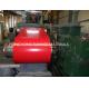 0.13 X 1219MM Prepainted Steel Coil , Red Color Coated Coil G550 Z60