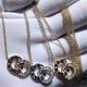 Piaget diamonds of double ring necklace 18kt  gold  with white gold or yellow gold or pink gold