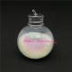 120ml transparent hanging christmas ball decorations tree clear PET jar ball bottle hook lid clear plastic decorative