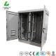 Weatherproof Aluminum Outdoor Equipment Cabinet Double Bay