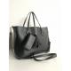 Women handbag classic black colour with tassel and small purse onside shoulder bag for ladies bag