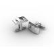 Tagor Jewelry Top Quality Trendy Classic Men's Gift 316L Stainless Steel Cuff Links ADC73