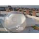 Outdoor hemisphere transparent inflatable camping bubble tent with 2 capsule tunnels entrance