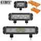 Single Row Amber Led Light Bar Spot Flood Combo Beam For 4x4 Offroad Uaz ATV SUV Tractor Truck Boat 12V 24V Driving Barr