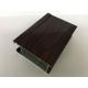 Black Brown Wood Finish Aluminium Profiles Highly Wear - Resistance