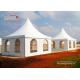 5x5m white color aluminum frame garden gazebo party tent with clear PVC window for mobile use