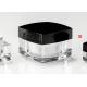Square 50ml Transparent Acrylic Cosmetic Jar  Double Wall Plastic Jars PP Inner