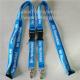 Dyed colour polyester lanyards with metal loop clip, dye colored badge lanyards,
