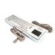 IP65 Dustproof Stainless Steel Industrial Metal Keyboard With Touchpad For Self Service Kiosk Machine