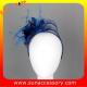 0903 Elegant design navy sinamay fascinators hats for women  ,Fancy Sinamay fascinator  from Sun Accessory