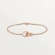 7 Inch Length 18K Solid Gold Jewellery Bracelet 3.71g Weight For LOVE