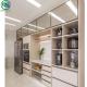 T-Shaped Carrier System Aluminum Cabinet for Interior Decoration With White And Golden