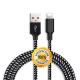 Slim Iphone 6 Data Cable Colorful 1M 2M 3M Customized ROHS Certificate