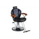 WT-3202 Professional Hair Styling Chair Black PU Chrome  Armrest with Wood