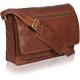 14inch Laptop Womens Leather Messenger Bag Canvas Cowhide 400g