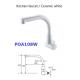 Plastic Goose Neck Satin Finish Toilet Hand Faucet