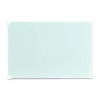 Tempered Quartet Glass Dry Erase Board Galvanized Plate Customized Size