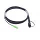 Pre Connectorized SC APC FTTA Fiber Optic Cable 5.0mm G657A2 LSZH 5Mts Black