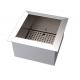Stainless Steel Ice Well For Bar Hammered Champagne Finish