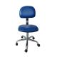 Economical Blue Adjustable Leather Office ESD Chair for Antistatic Lab