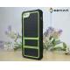 Black Green Lined iPhone 5 Protective Cases for Boy Rugged , Shockproof