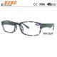 Fashionable reading glasses ,made of plastic ,printed pattern on  the frame